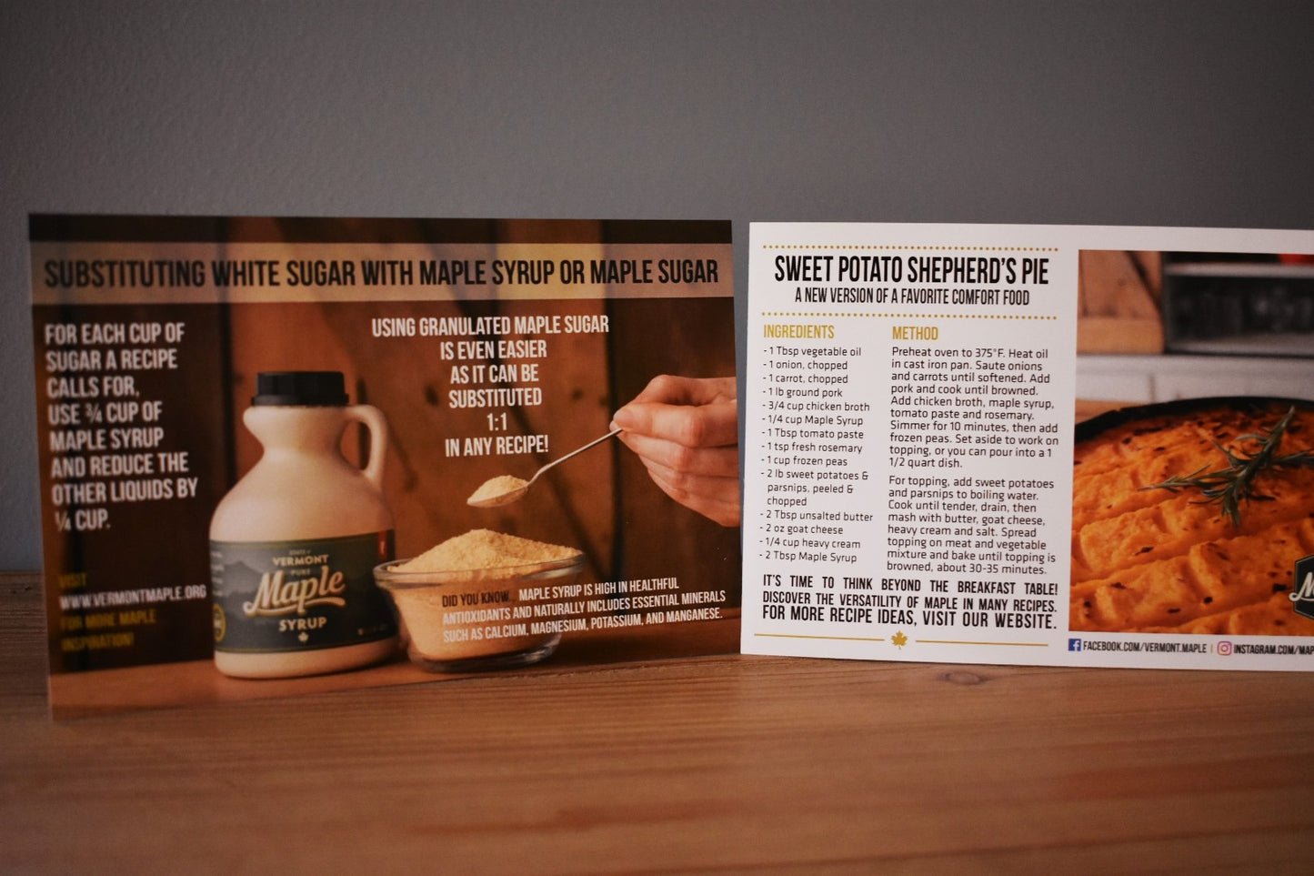 Maple Recipe Cards